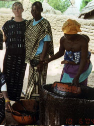 Allison with Villagers in Mali